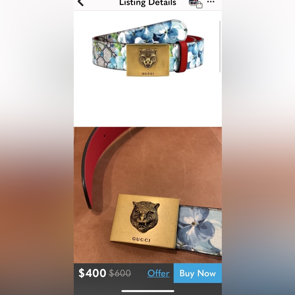 Gucci Blooms Tiger Belt - Picture 6 of 6